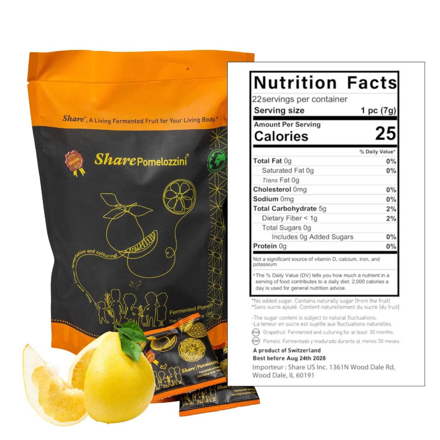 Amazon.com : Share Pomelozzini 0,375lb | Original fermented